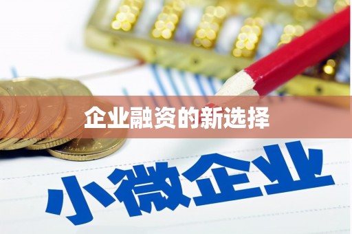 松潘企业融资的新选择