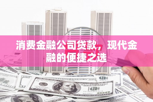 松潘消费金融公司贷款，现代金融的便捷之选