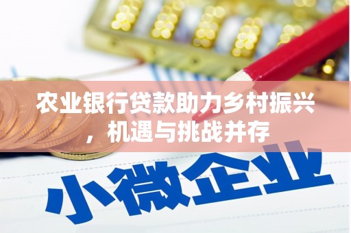 松潘农业银行贷款助力乡村振兴，机遇与挑战并存